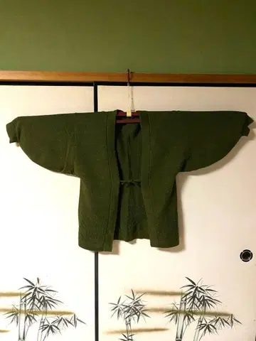 니트 겉옷 그린 금