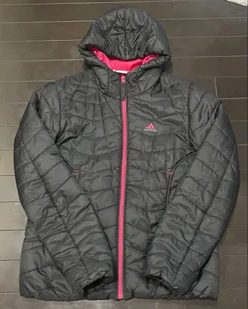 adidas 블랙 핑크 다운 자켓