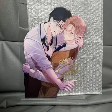 끝이 넓은 바닥 친필 사인 A4판 아크릴 플레이트