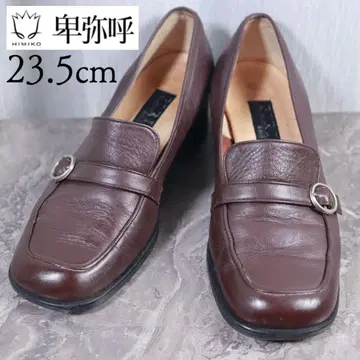 히미코 PIRIKA 피리카 23.5 로퍼 펌프스 벨트 가죽