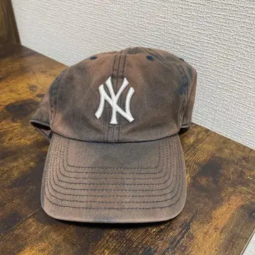 47브랜드 뉴욕 양키스 캡 블리치 염색