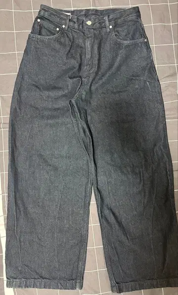 ZARA 다크 데님 와이드 팬츠