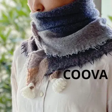COOVA 펠트 울 태슬 스톨 머플러 코바