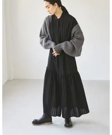 TODAYFUL 시어 스트라이프 셔츠 드레스