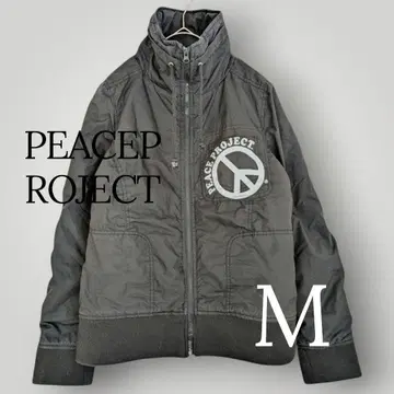 [ 피스 프로젝트 M 사이즈 ] 충전솜 스탠드 카라 코튼 다운 자켓