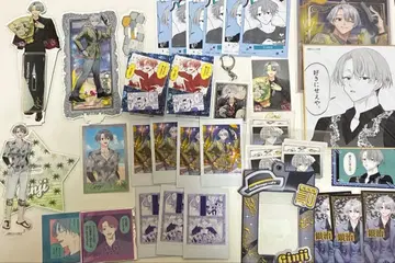 별똥별의 왕자님 히마치의 여왕 긴지 캔뱃지 키링 카드 등