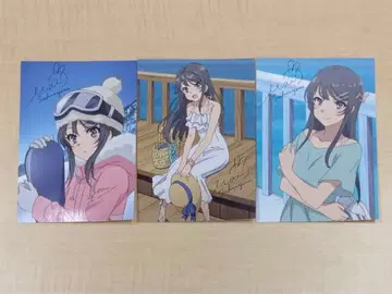 청춘 돼지 녀석은 외출 시스터의 꿈을 꾸지 않아 입장 특전 엽서 3장