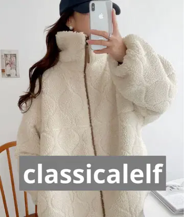 클래식 엘프 classicalelf 아우터 겨울 코트 보아 블루종