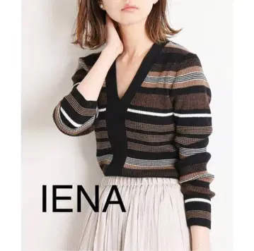 IENA 이에나 3x3 리브 V넥 풀오버