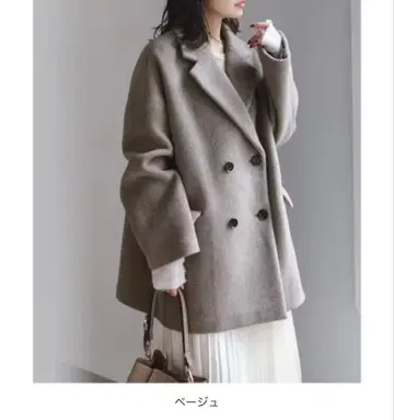 NOBLE MTR 오버 P 코트 베이지 38