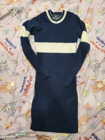 Rady 네이비 아이보리 긴팔 원피스 S