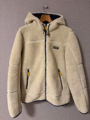 L.L.Bean 플리스 자켓 후드 부착 크림