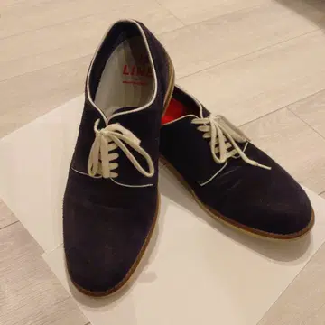 U LINE 네이비 스웨이드 드레스 슈즈