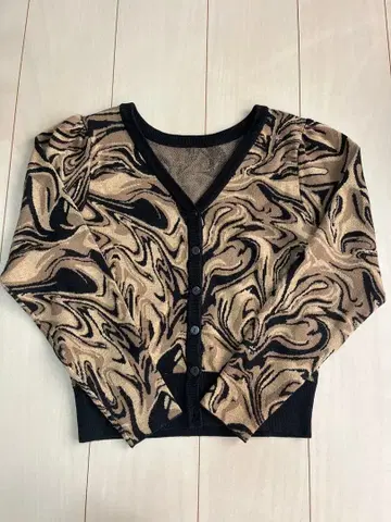 Ameri vintage 2WAY MARBLE PETIT KNIT