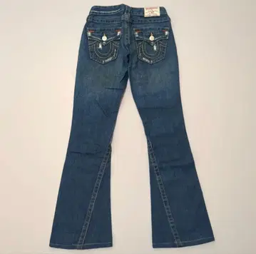 트루릴리젼 데미지 가공 데님 플레어 데님