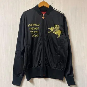 에비수 야마네 저리 40 속기모 트랙 자켓 가몬 블랙