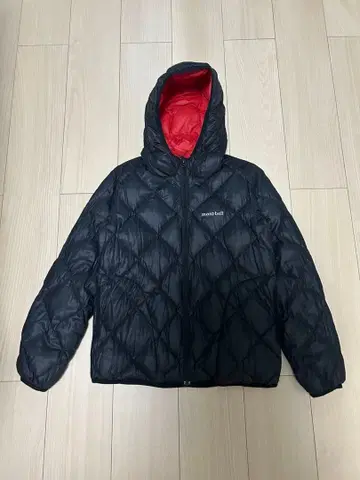 mont-bell 다운 자켓 퀼팅 리버서블 빨간색/블랙