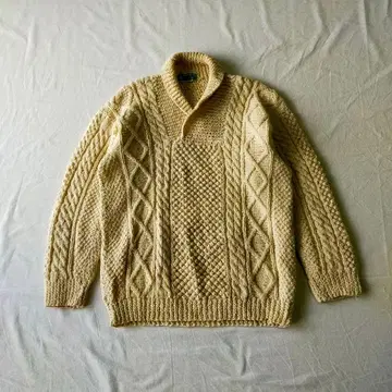 구제 의류 shannon 니트 스웨터 피셔맨 아일랜드