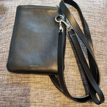 JILSANDER 블랙 가죽 숄더백