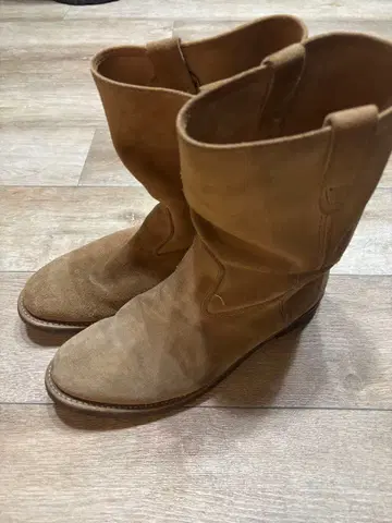 스웨이드 페코스 부츠 빈티지