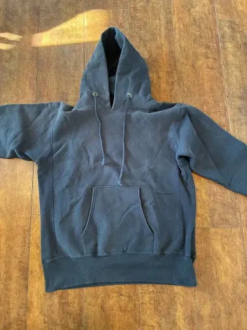 Champion Reverse Weave 후드티 블랙 페이드 XL