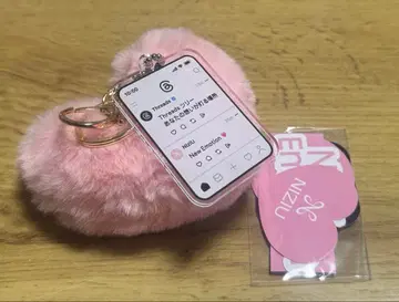 NiziU Threads 콜라보 가챠 하트 키링 스레즈 하라주쿠