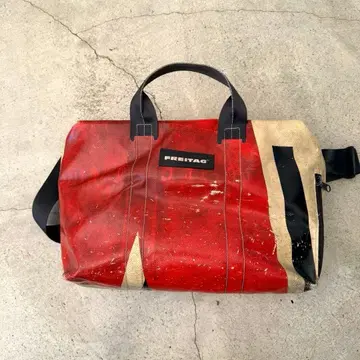 FREITAG 숄더백 레드/베이지 중형