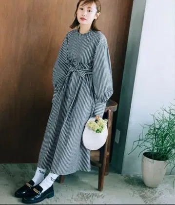 haco! 다카하시 아이 씨 콜라보 2 피스 블라우스 스커트 셋업