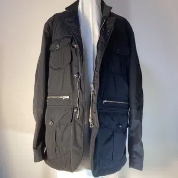 히스테릭 리서치 램프 W 지퍼 사양 L 사이즈 자켓 블랙