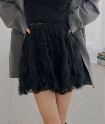 Chico 튤 티어드 벌룬 숏팬츠