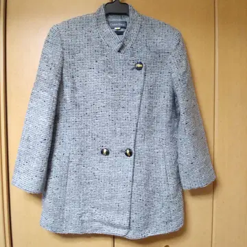 Chalet Blame 그레이 트위드 자켓