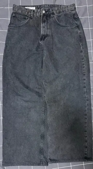 브라운 블랙 와이드 데님 zara skater