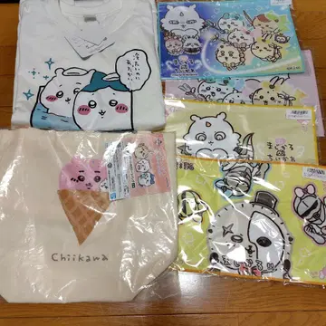 치이카와 (먼작귀) 굿즈 묶음 판매 아베일 T셔츠 복권 타월 토트백
