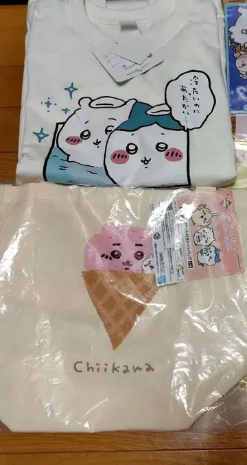 치이카와 (먼작귀) 굿즈 묶음 판매 아베일 T셔츠 복권 토트백