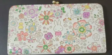 플라워 미피 문고 가죽 가마구치 지갑