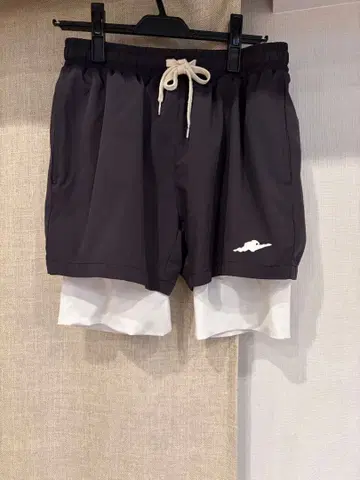 JACKPOT 이중 구조 숏팬츠 블랙