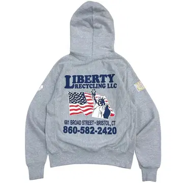 후드 맨투맨 Champion 리버스 위브 리사이클 기업 로고 진품