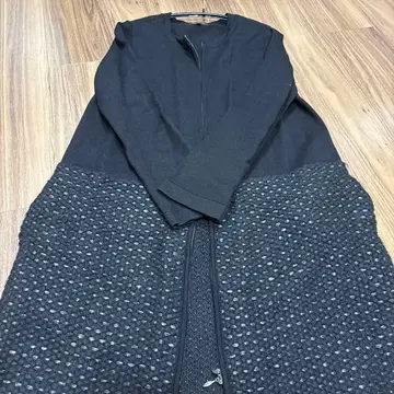 투 비 시크 블랙 니트 코트