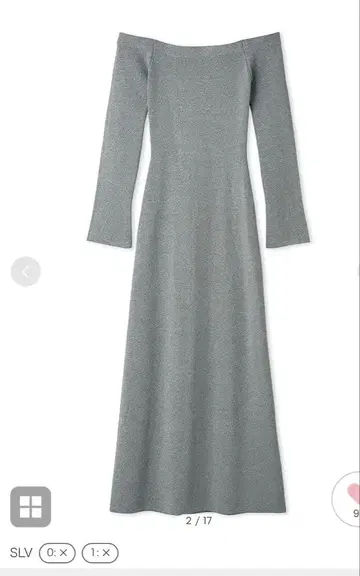 완판 신상 새상품 SNIDEL 오프숄더 I라인 니트 원피스 선착순