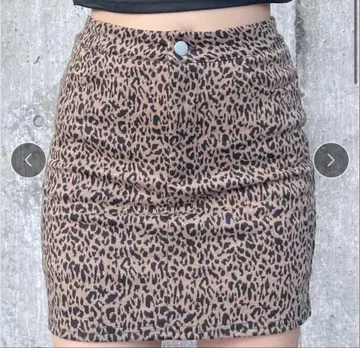CRAMMY 레오파드 미니 스커트