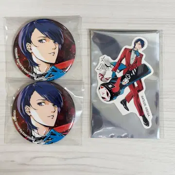 페르소나 네이비 유스케 캔뱃지 스티커