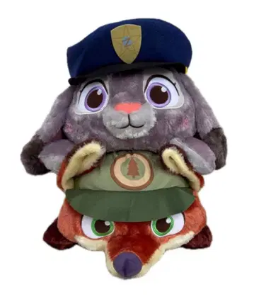 주토피아 봉제 인형 빨간 볼 엎드린 슈퍼 라지 키즈 2체 세트