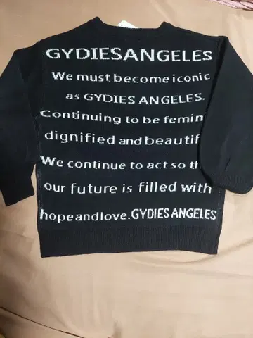 GYDA 블랙 긴팔 니트 F