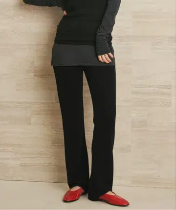 Plage 18G 스무스 팬츠 / 블랙 36