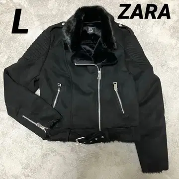 ZARA 인조 가죽 자켓 무스탕