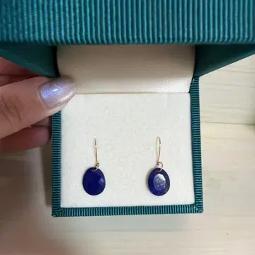 cui-cui 라피스 라줄리 후크 귀걸이