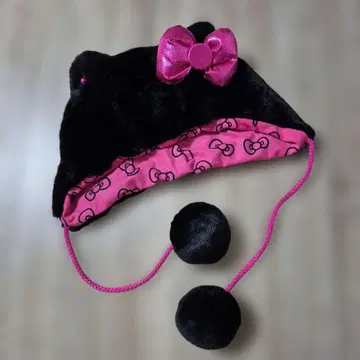 USJ 헬로키티 팬캡 폼폼 포함