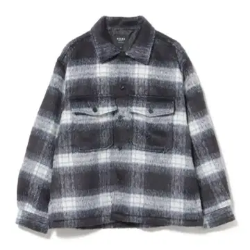 플란넬 체크 셔츠 자켓