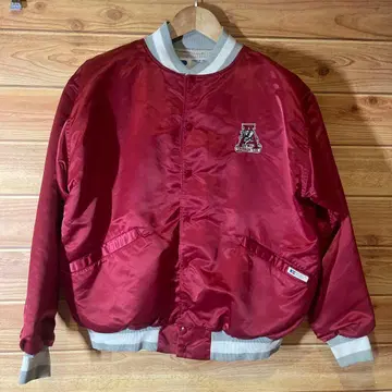 러셀 USA ALABAMA 새틴 바시티 자켓 44 자수