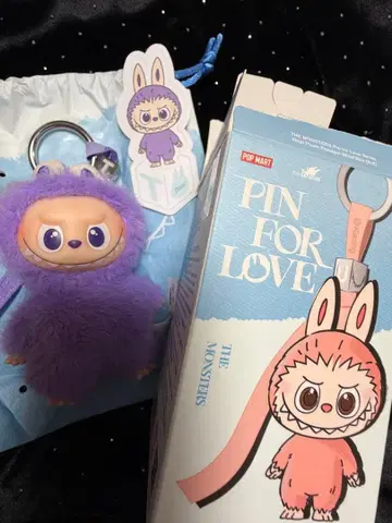 러브브 T 보라색 POP MART